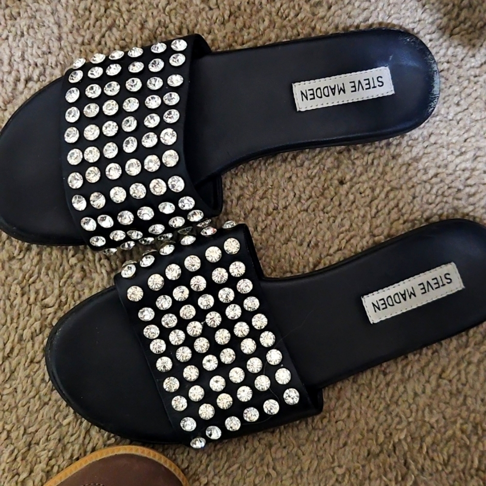 Wonen's Steve Madden Rhinestone Sandals